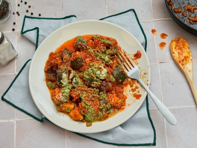Pesto de courgettes au quinoa