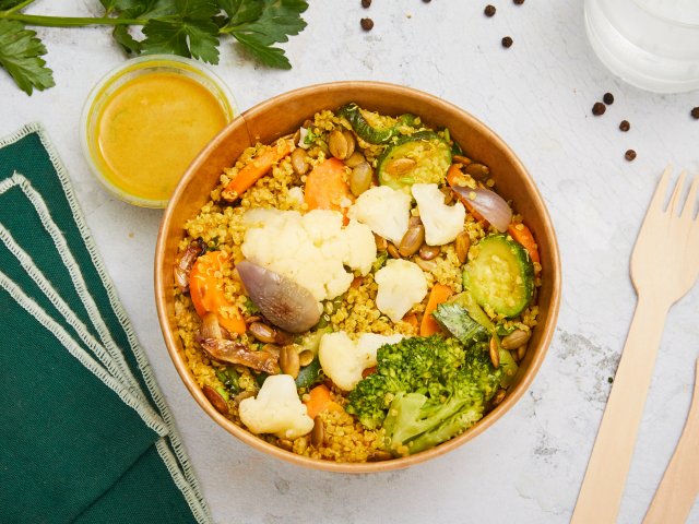 Curry de légumes et quinoa coco