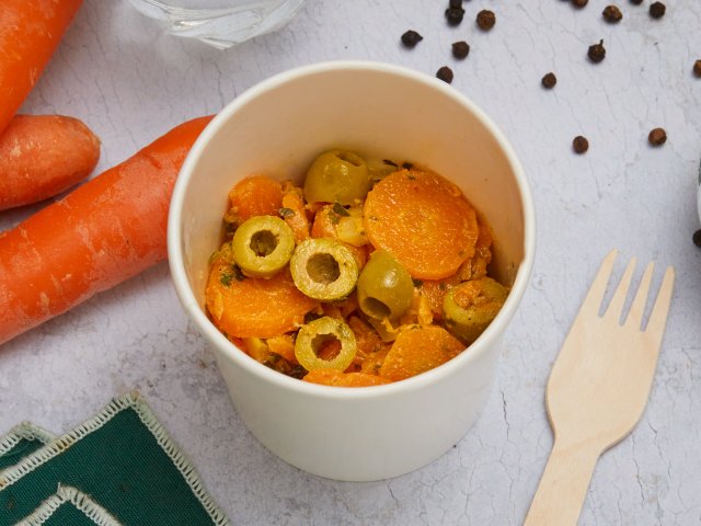 Salade de carottes au citron confit