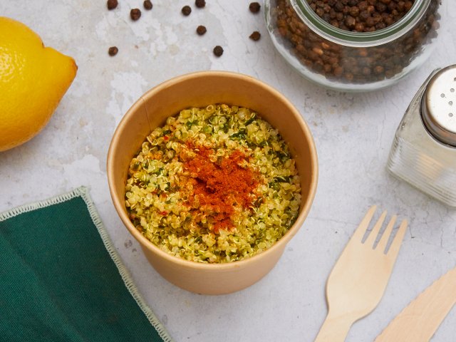 Salade de quinoa et laitue de mer