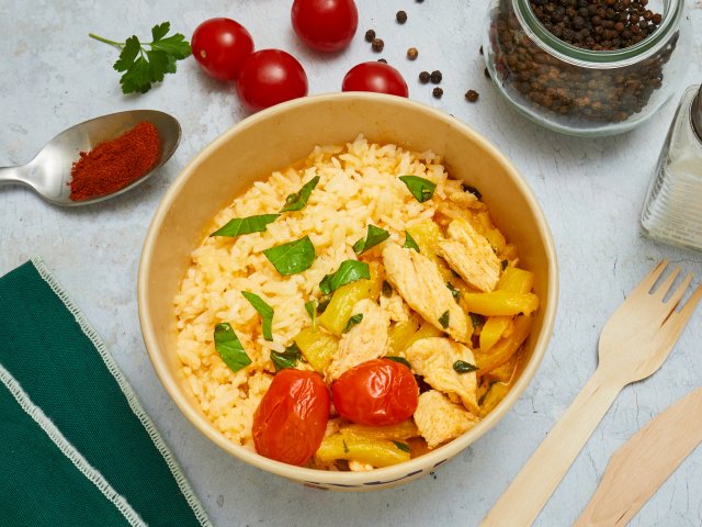 Poulet ananas au curry rouge