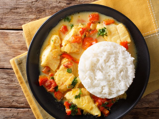 Curry de poisson blanc
