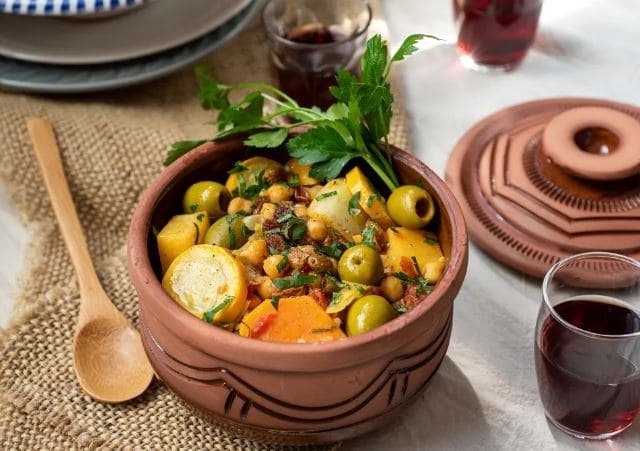 Tajine aux légumes et au citron confit