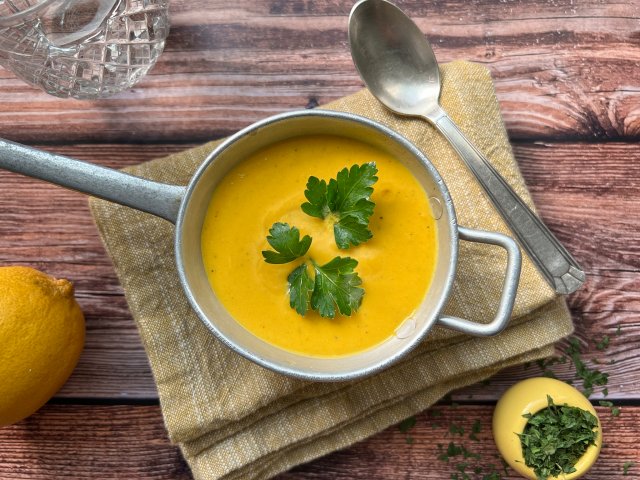 Velouté de potiron à l'estragon