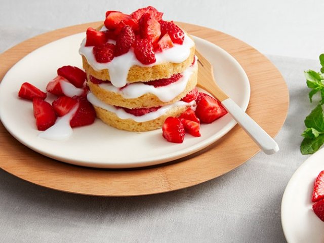 Shortcake aux fraises et graines de chia