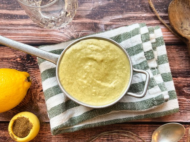 Velouté muscadé poireaux pommes de terre