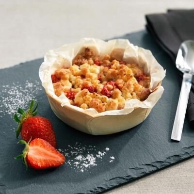 Crumble végan aux fraises