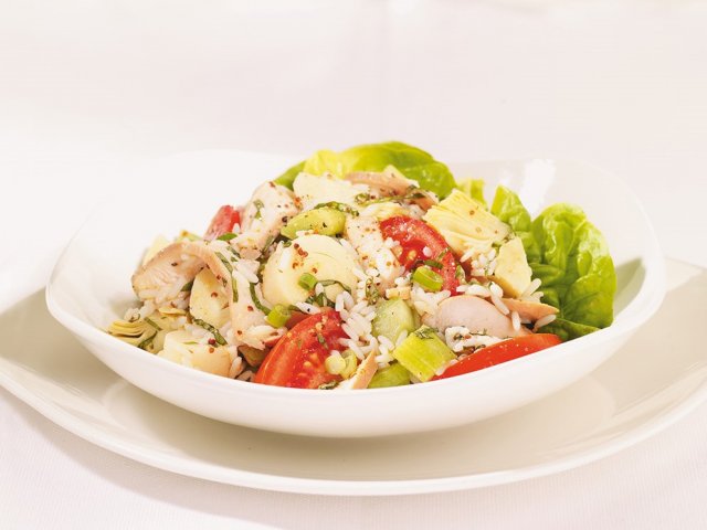 Salade d'artichaut au basilic