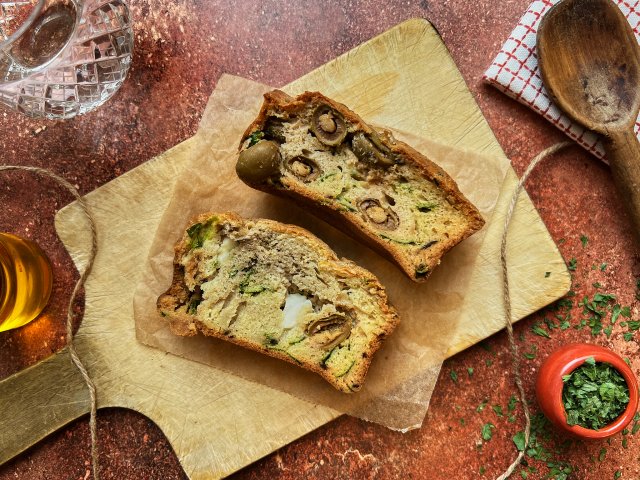 Cake féta olives au romarin
