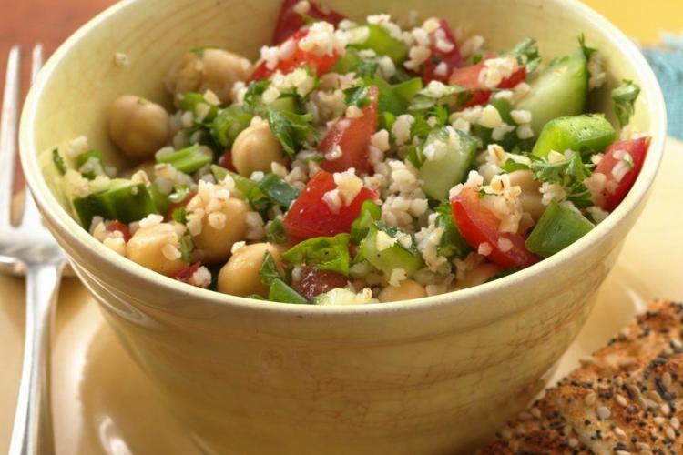Taboule Legumes Frais Pois Chiches Tagliatelles Creme