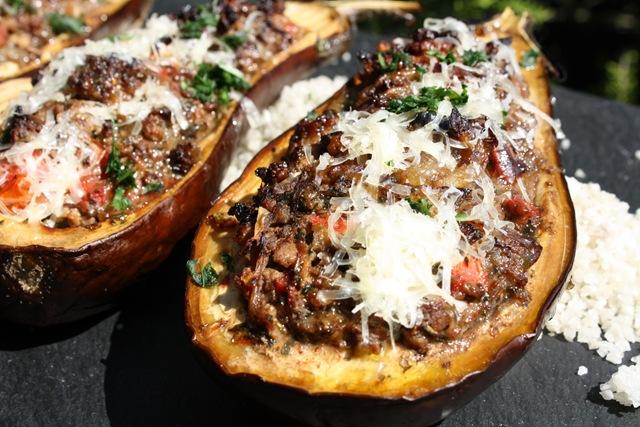 Aubergines Farcies Et Riz Au Safran Gateau Magique Aux Framboises Avekapeti