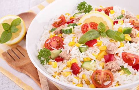 Salade De Riz Fromage Blanc Et Morceaux D Abricots Avekapeti
